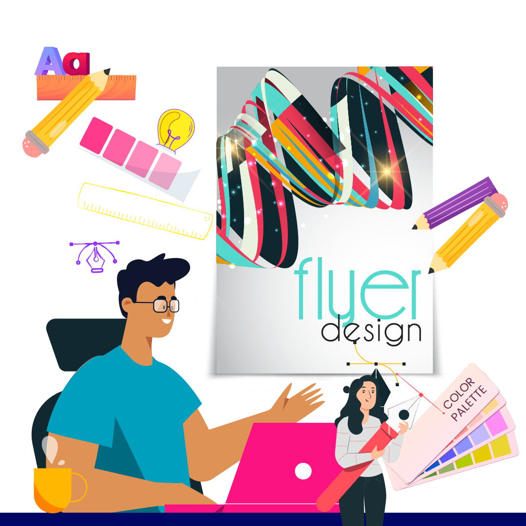 A creative flyer design showcasing vibrant visuals and attention-grabbing graphics.
