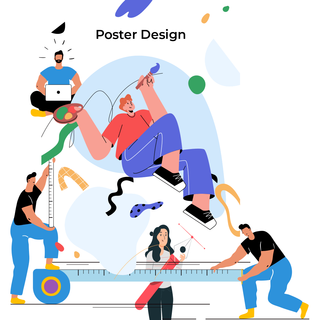 A creative poster design showcasing bold visuals and eye-catching graphics.