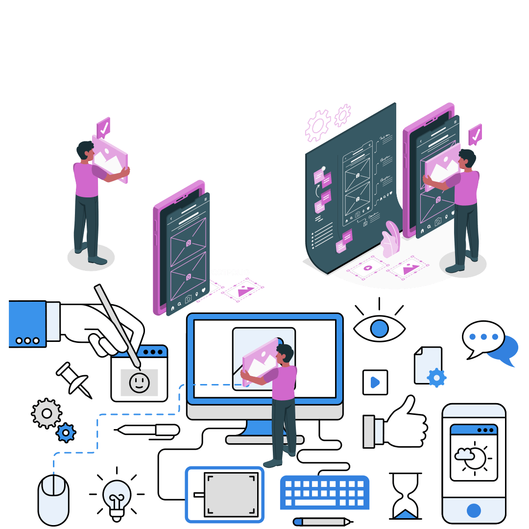 A modern web & app design showcasing intuitive user interface and visual creativity.
