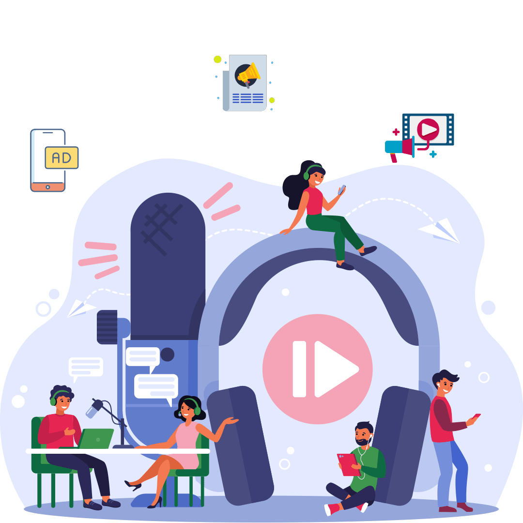 Targeted podcast advertising to increase brand visibility and engagement