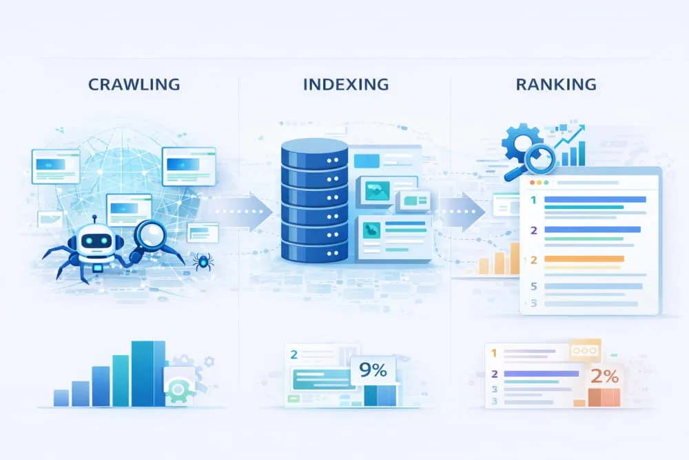 crawling, indexing, and ranking
