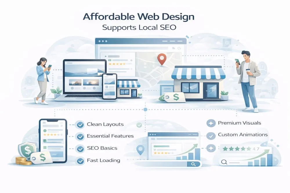 Affordable Web Design Supports Local SEO
