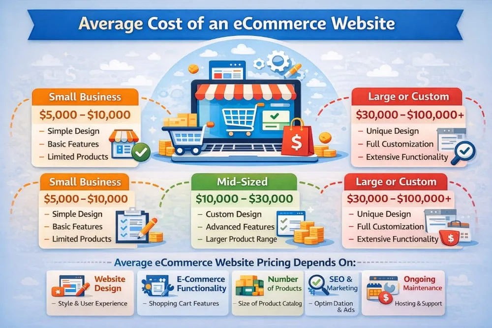 Average Cost of an eCommerce Website