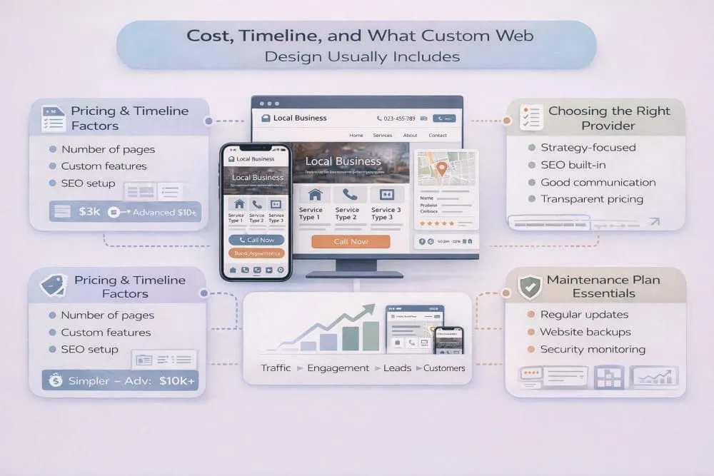 Cost, Timeline, and What Custom Web Design Usually Includes