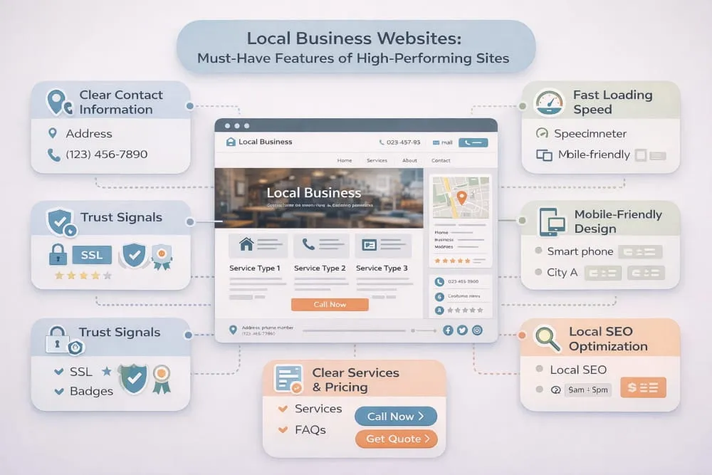 High-Performing Local Business Websites
