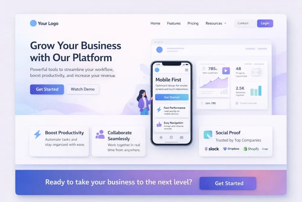Homepage Layout