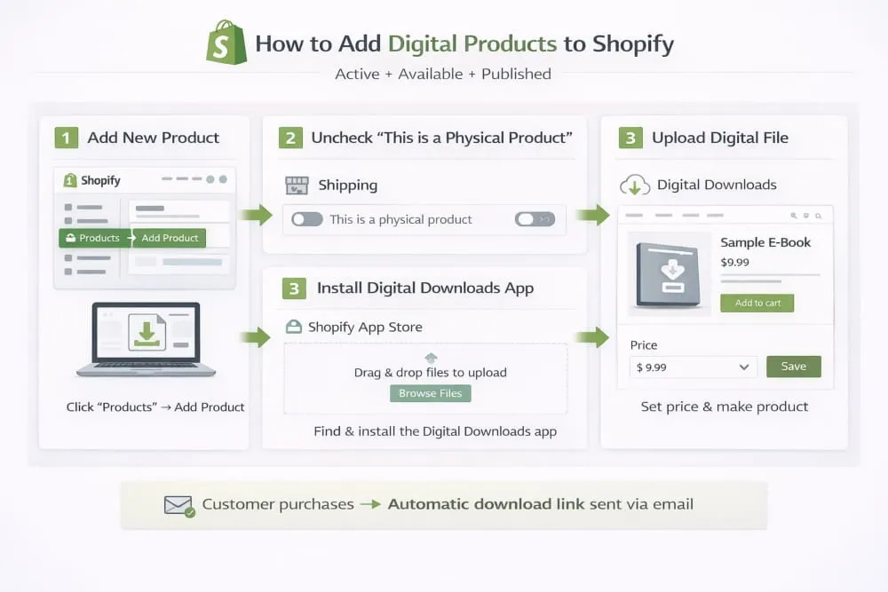 How to Add Digital Products to Shopify
