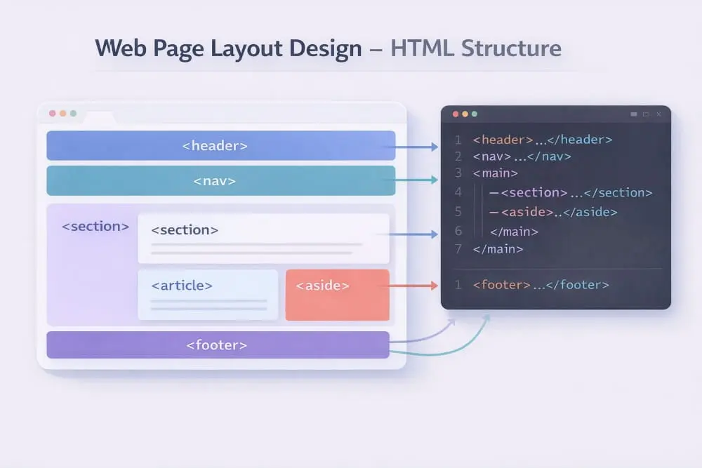 Layout HTML Web Page Design