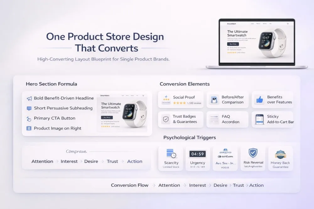 One Product Store Design That Converts