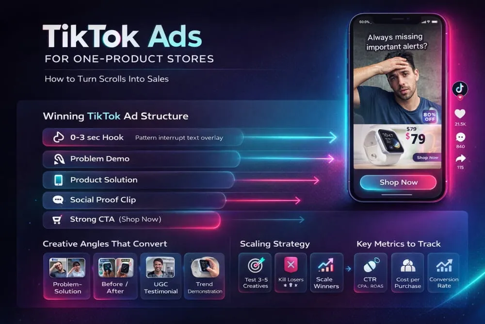 TikTok Ads for One-Product Stores