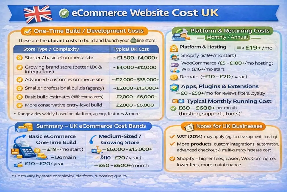 eCommerce Website Cost UK