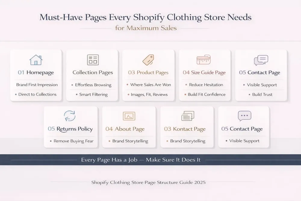 Pages Every Clothing Store Needs