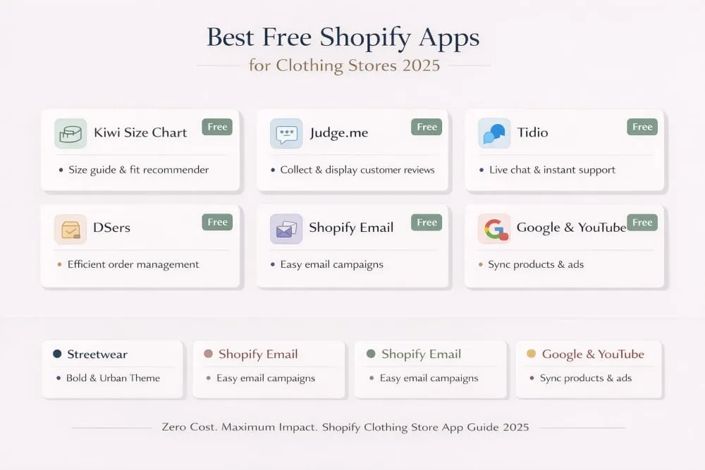 Shopify Apps for Clothing Stores